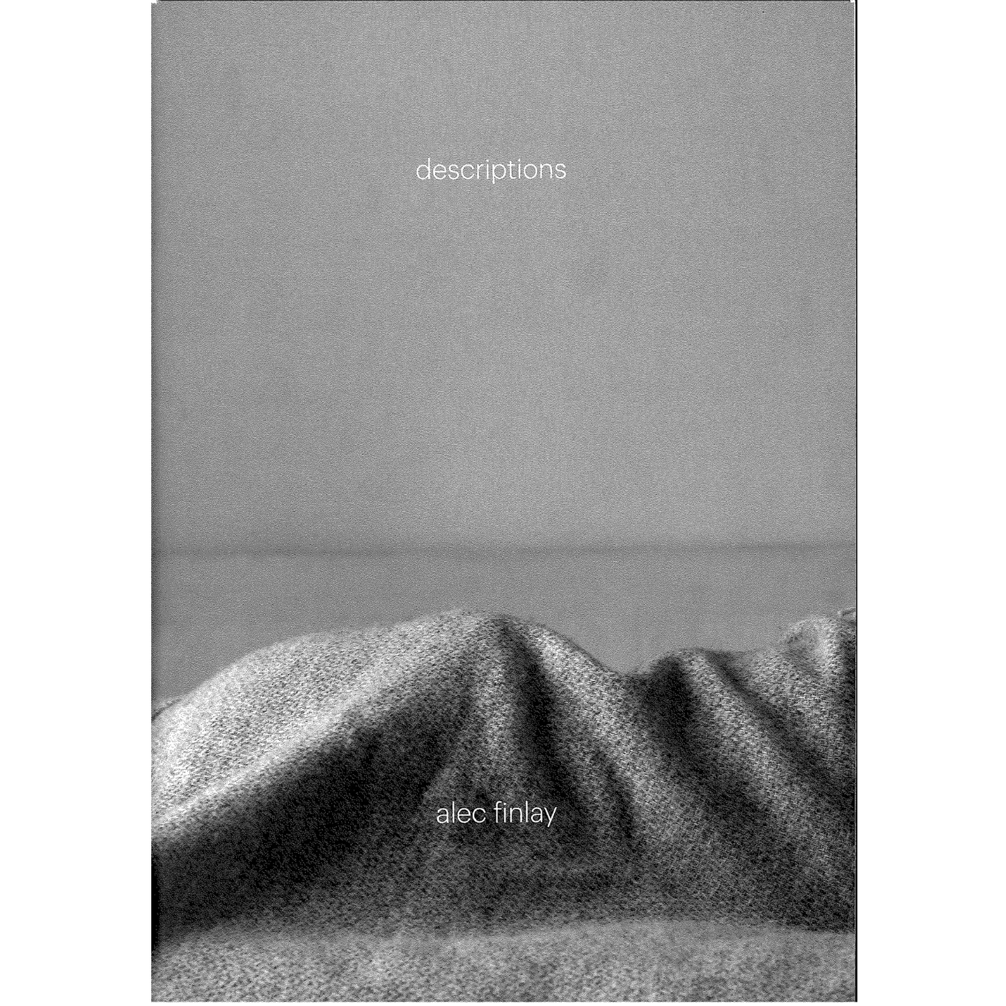 Descriptions, by Alec Finlay